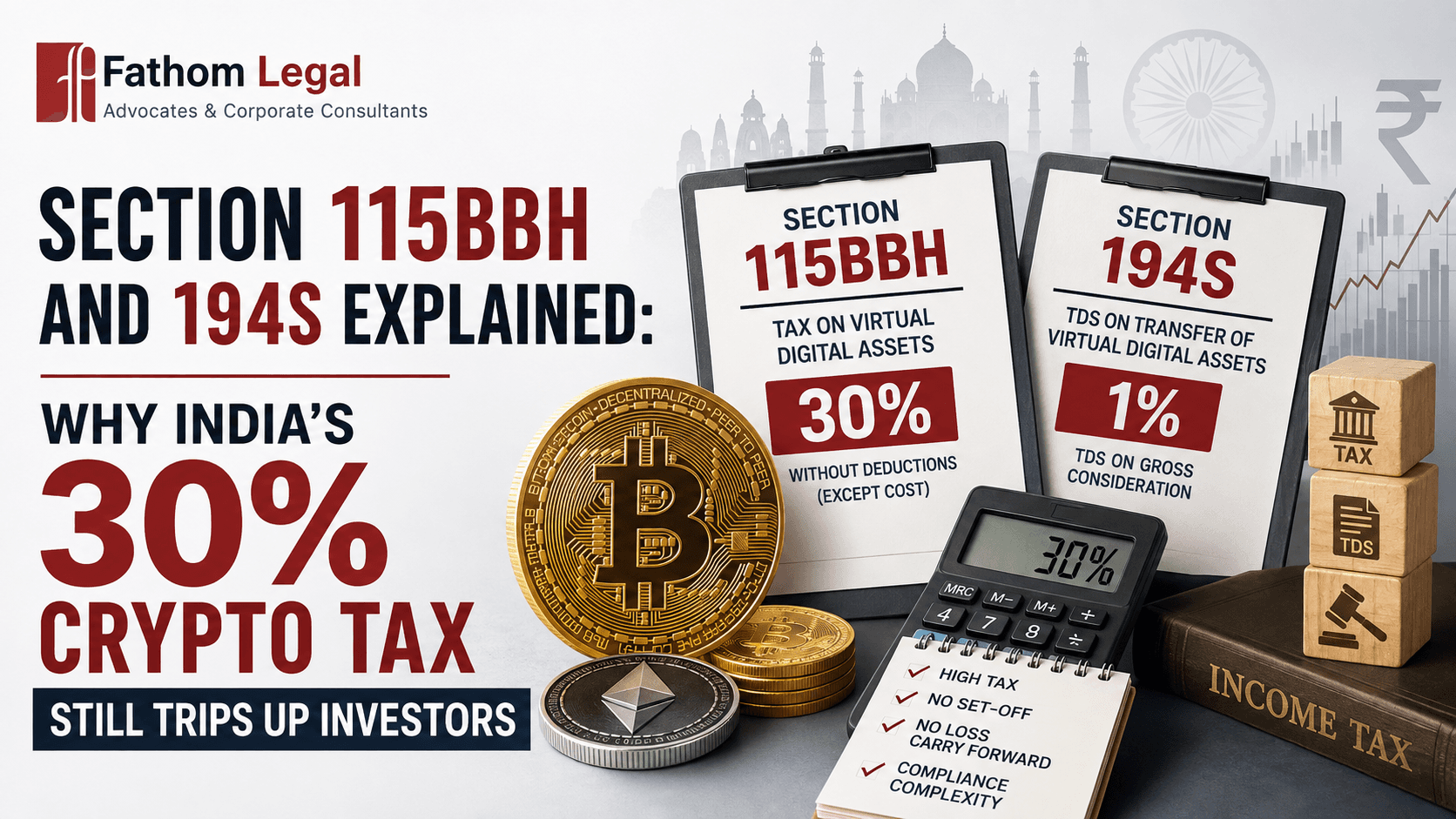 Section 115BBH and 194S Explained: Why India's 30% Crypto Tax Still Trips Up Investors